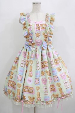 画像1: Angelic Pretty / Sweet Cookie Boxジャンパースカート Free ミント H-25-09-21-002-AP-OP-NS-ZH