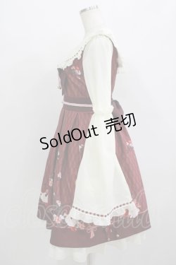 画像2: Amavel / お月見うさぎの和風セーラーワンピース Free ボルドー H-25-09-21-014-CA-OP-NS-ZH