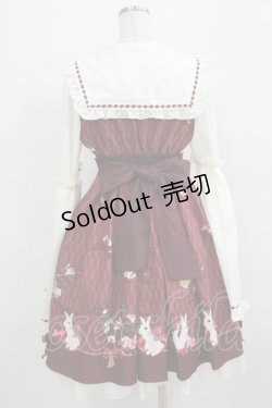 画像3: Amavel / お月見うさぎの和風セーラーワンピース Free ボルドー H-25-09-21-014-CA-OP-NS-ZH
