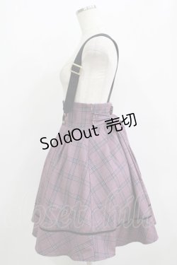 画像2: Amavel / Romantique Emblemチェックスカート Free パープル H-25-09-21-017-CA-SK-NS-ZH