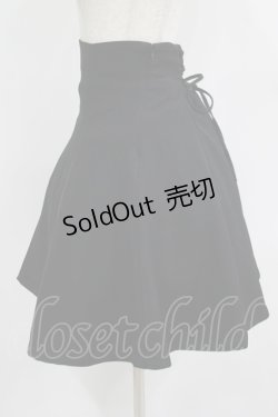 画像2: Fi.n.t / バックレースアップフレアースカート Free BLACK H-25-09-21-019-CA-SK-NS-ZH