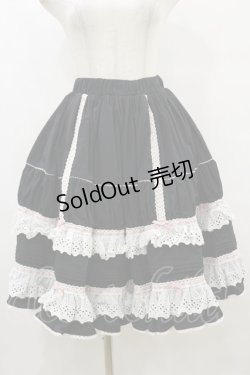 画像1: 銀杏指針（海外ロリータブランド） / 人形回想録スカート S ブラック H-25-09-22-048-LO-SK-NS-ZH