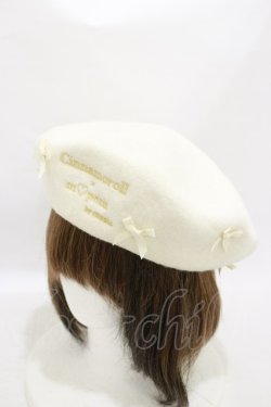 画像1: m petit by misako / サンリオキャラクターズコラボ シナモロール ベレー  オフ H-25-09-22-008-LO-AC-NS-ZH