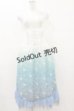 画像3: axes femme / グラデーション2wayスカート M オフ/ブルー H-25-09-22-052-AX-SK-NS-ZH