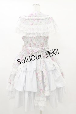 画像2: metamorphose / 【プラスサイズ】フローレンスケープ付きジャンパースカート プラスサイズ ミント H-25-09-22-054-ME-OP-NS-ZH