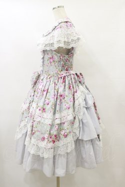 画像3: metamorphose / 【プラスサイズ】フローレンスケープ付きジャンパースカート プラスサイズ ミント H-25-09-22-054-ME-OP-NS-ZH