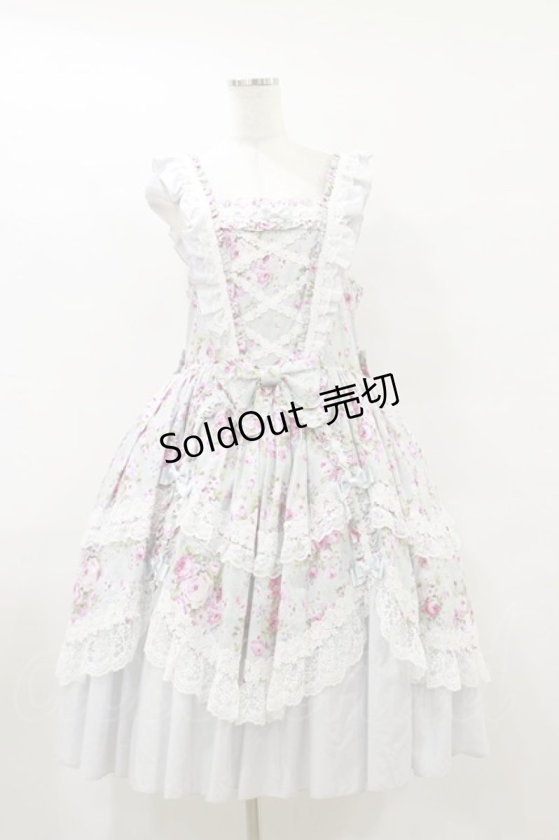 画像5: metamorphose / 【プラスサイズ】フローレンスケープ付きジャンパースカート プラスサイズ ミント H-25-09-22-054-ME-OP-NS-ZH (5)