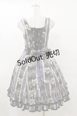 画像2: ALICE and the PIRATES / St.Lily Wolf〜狼騎士と百合の誓い〜柄ジャンパースカートI Free ブラック H-25-09-22-055-PA-OP-NS-ZH