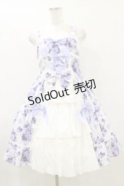 画像1: BABY,THE STARS SHINE BRIGHT / シュガーブーケ〜永遠の乙女の憧れ〜柄ジャンパースカートIII Free ラベンダー H-25-09-22-056-BA-OP-NS-ZH