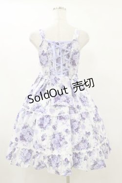 画像2: BABY,THE STARS SHINE BRIGHT / シュガーブーケ〜永遠の乙女の憧れ〜柄ジャンパースカートIII Free ラベンダー H-25-09-22-056-BA-OP-NS-ZH