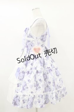 画像3: BABY,THE STARS SHINE BRIGHT / シュガーブーケ〜永遠の乙女の憧れ〜柄ジャンパースカートIII Free ラベンダー H-25-09-22-056-BA-OP-NS-ZH