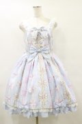 Angelic Pretty / Jewelry Ribbon Princessジャンパースカート Free サックス H-25-09-22-059-AP-OP-NS-ZH