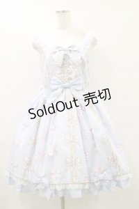 Angelic Pretty / Jewelry Ribbon Princessジャンパースカート Free サックス H-25-09-22-059-AP-OP-NS-ZH