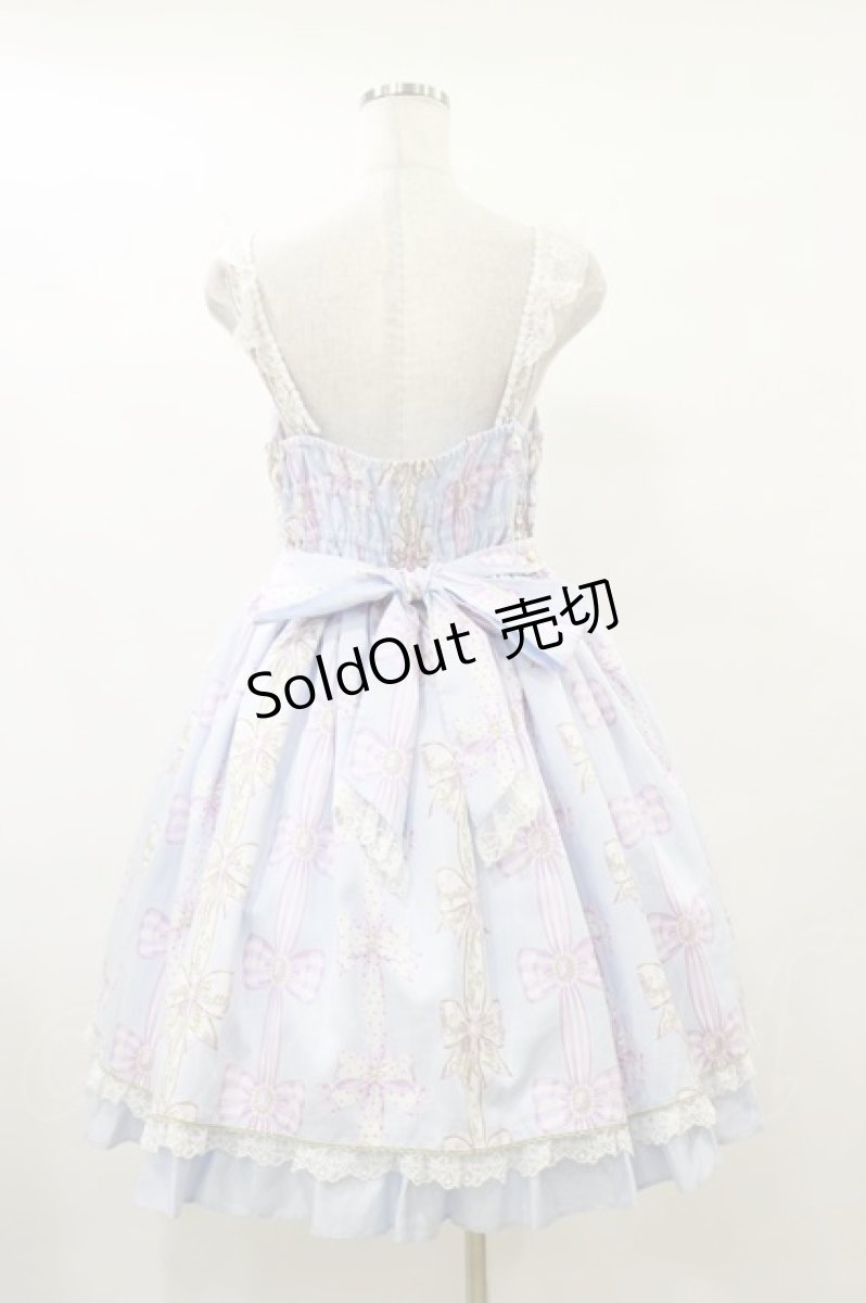 画像2: Angelic Pretty / Jewelry Ribbon Princessジャンパースカート Free サックス H-25-09-22-059-AP-OP-NS-ZH (2)