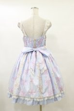 画像2: Angelic Pretty / Jewelry Ribbon Princessジャンパースカート Free サックス H-25-09-22-059-AP-OP-NS-ZH (2)