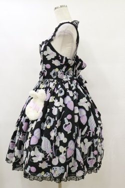 画像3: Angelic Pretty / Fluffy Puff Bunnyジャンパースカート Free ブラック H-25-09-22-060-AP-OP-NS-ZH
