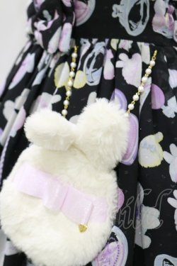 画像4: Angelic Pretty / Fluffy Puff Bunnyジャンパースカート Free ブラック H-25-09-22-060-AP-OP-NS-ZH