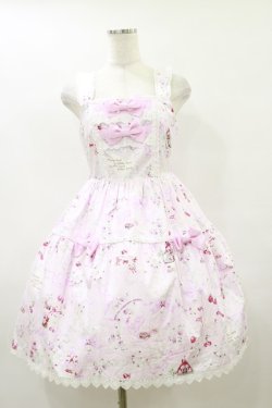 画像1: BABY,THE STARS SHINE BRIGHT / メリィさんのかわいいひつじ柄リボンジャンパースカート M ピンク H-25-09-22-063-BA-OP-NS-ZH