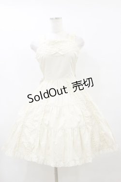 画像1: Innocent World / お花畑ジャンパースカート Free 生成り H-25-09-22-064-IW-OP-NS-ZH