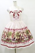 BABY,THE STARS SHINE BRIGHT / My little red riding hood柄ドットリボンジャンパースカート Free ピンク H-25-09-22-066-BA-OP-NS-ZH