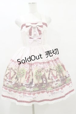 画像1: BABY,THE STARS SHINE BRIGHT / My little red riding hood柄ドットリボンジャンパースカート Free ピンク H-25-09-22-066-BA-OP-NS-ZH