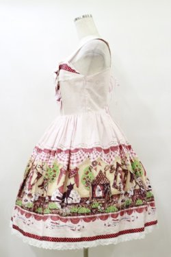 画像3: BABY,THE STARS SHINE BRIGHT / My little red riding hood柄ドットリボンジャンパースカート Free ピンク H-25-09-22-066-BA-OP-NS-ZH