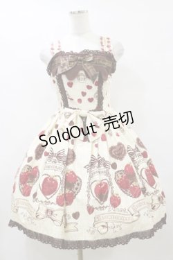 画像1: BABY,THE STARS SHINE BRIGHT / Strawberry Loves Chocolate柄ジャンパースカートI Free  H-25-09-22-067-BA-OP-NS-ZH