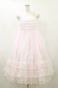 Angelic Pretty / Brilliant Tulleジャンパースカート Free ピンク H-25-09-22-070-AP-OP-NS-ZH