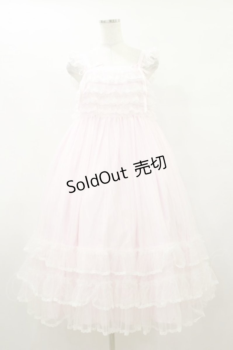 画像1: Angelic Pretty / Brilliant Tulleジャンパースカート Free ピンク H-25-09-22-070-AP-OP-NS-ZH (1)