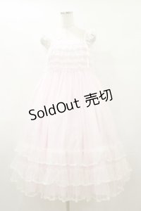 Angelic Pretty / Brilliant Tulleジャンパースカート Free ピンク H-25-09-22-070-AP-OP-NS-ZH