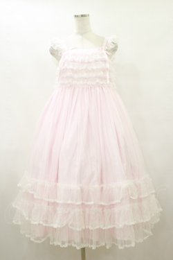 画像1: Angelic Pretty / Brilliant Tulleジャンパースカート Free ピンク H-25-09-22-070-AP-OP-NS-ZH