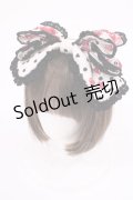 BABY,THE STARS SHINE BRIGHT / いちごみるくなStrawberry Days柄リボンカチューシャ  オフ白(黒ドット) H-25-09-22-1035-BA-AC-NS-ZH