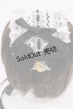 画像2: BABY,THE STARS SHINE BRIGHT / プリンセスドロップヘッドドレス  ブラック/オフ白 H-25-09-22-1037-BA-AC-NS-ZH