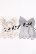 axes femme / リボンクリップ  生成り/ネイビー H-25-09-22-1038-AX-AC-NS-ZH