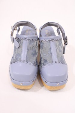 画像1: axes femme / スタッズデザインレースサボ S(22.5cm) サックス H-25-09-22-1039-AX-SH-NS-ZH