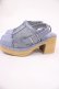 画像2: axes femme / スタッズデザインレースサボ S(22.5cm) サックス H-25-09-22-1039-AX-SH-NS-ZH (2)