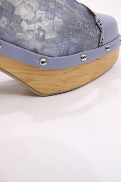 画像4: axes femme / スタッズデザインレースサボ S(22.5cm) サックス H-25-09-22-1039-AX-SH-NS-ZH