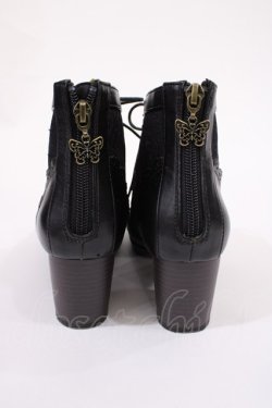 画像3: axes femme / チュールレースアップブーツ S(22.5cm) ブラック H-25-09-22-1040-AX-SH-NS-ZH