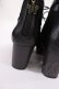 画像4: axes femme / チュールレースアップブーツ S(22.5cm) ブラック H-25-09-22-1040-AX-SH-NS-ZH (4)