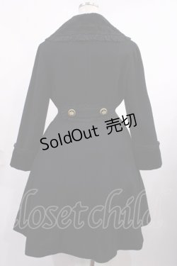 画像3: Innocent World / リボンクラウンファーコート Free ブラック H-25-09-22-1007-IW-CO-NS-ZH