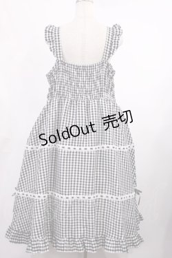 画像2: Cherirulu Chocola / ギンガムチェックジャンパースカート 4L ブラック H-25-09-22-1001-LO-OP-NS-ZH