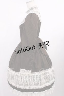 画像2: Innocent World / チュールレーススタンドカラーワンピース Free ショコラ H-25-09-22-1009-IW-OP-NS-ZH