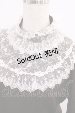 画像5: Innocent World / チュールレーススタンドカラーワンピース Free ショコラ H-25-09-22-1009-IW-OP-NS-ZH