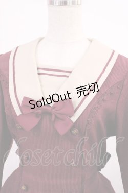 画像4: Innocent World / ストライプフレアーワンピース L ボルドー H-25-09-22-1010-IW-OP-NS-ZH