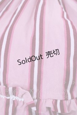 画像3: BABY,THE STARS SHINE BRIGHT / レジメンタルサロペット Free ピンク H-25-09-22-1015-BA-OP-NS-ZH