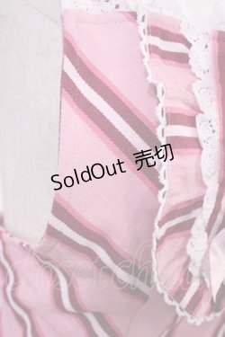 画像7: BABY,THE STARS SHINE BRIGHT / レジメンタルサロペット Free ピンク H-25-09-22-1015-BA-OP-NS-ZH