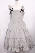 FLC / 星名桜子/ジャンパースカート 4L グレー H-25-09-22-1004-LO-OP-NS-ZH