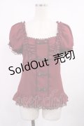 axes femme / フリルトップス M ワイン H-25-09-22-1024-AX-TO-NS-ZH