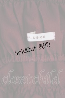 画像3: axes femme / フリルトップス M ワイン H-25-09-22-1024-AX-TO-NS-ZH