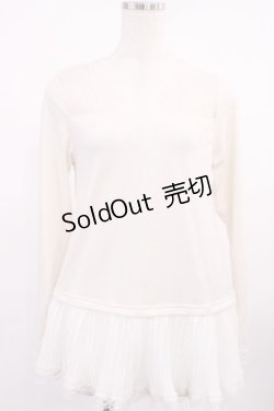 画像1: axes femme / プリーツロングインナー M 生成り H-25-09-22-1025-AX-TO-NS-ZH